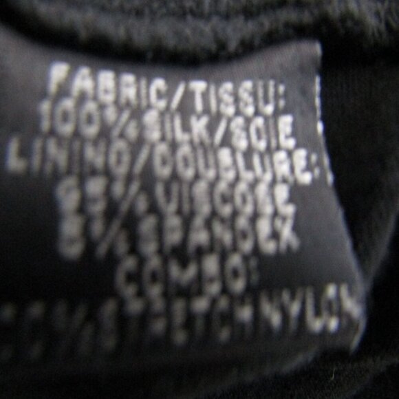 Y2K 100% Silk BABY DOLL XS Fairy Goth Coquette Whimsigoth Empire Black Dress - Picture 9 of 11